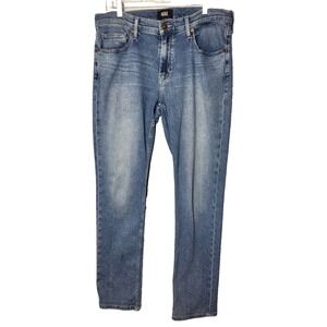 Paige Federal Straight Leg Bridgeway Wash 5 Pocket Stretch Denim Jean Size 34